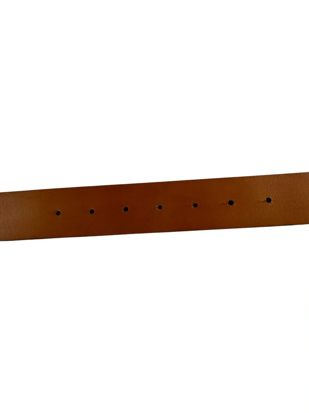 Something Navy Molten Buckle Calf Hair belt, S